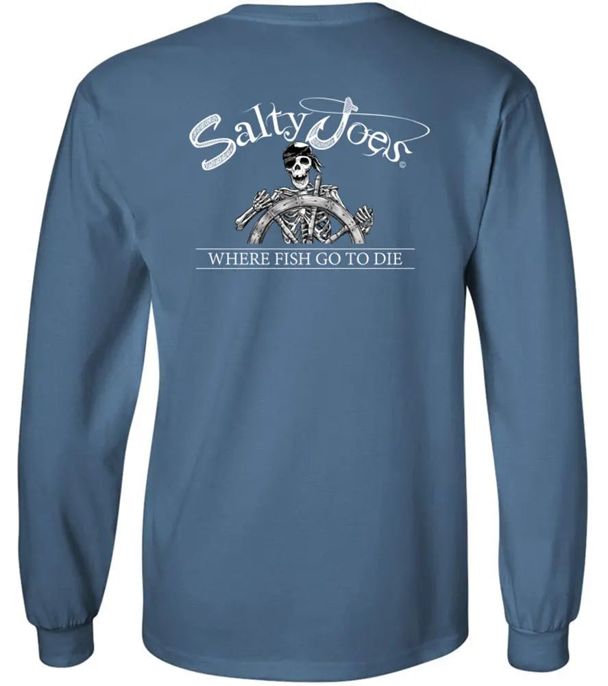 Salty Joe's Back From The Depths Long Sleeve Fishing T Shirt