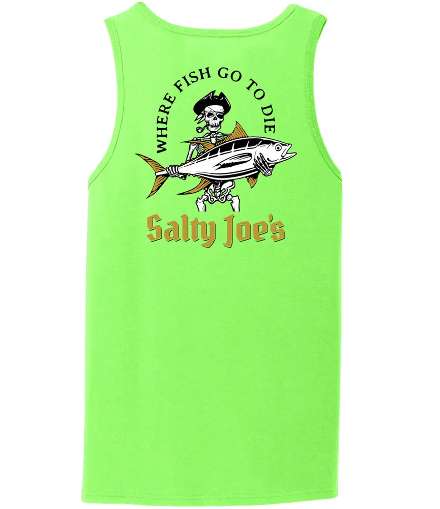 Salty Joe's Ol' Angler Fishing Tank Top