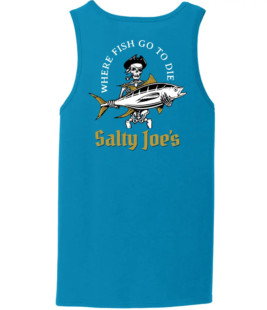 Salty Joe's Ol' Angler Fishing Tank Top