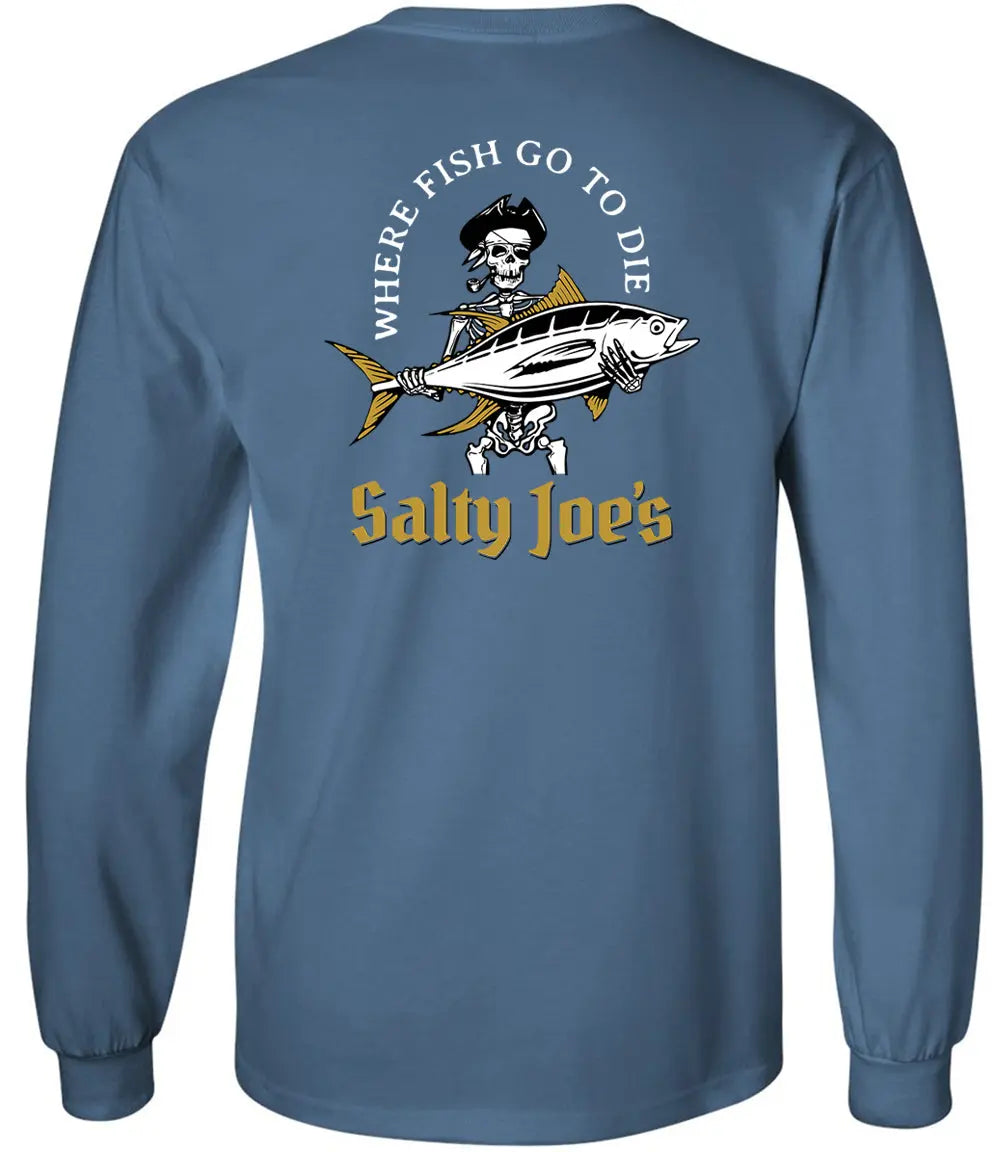 Salty Joe's Ol' Angler Long Sleeve Fishing T Shirt