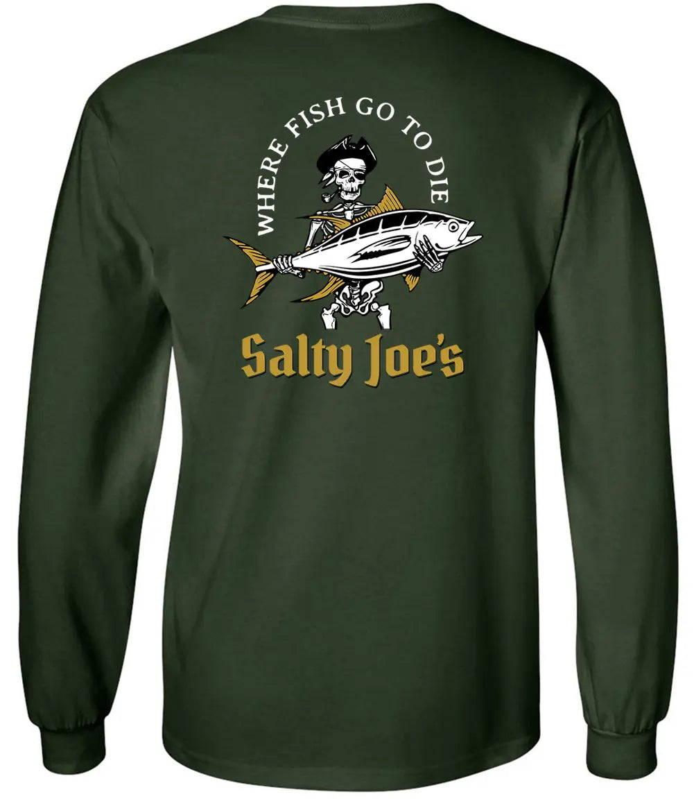 Salty Joe's Ol' Angler Long Sleeve Fishing T Shirt
