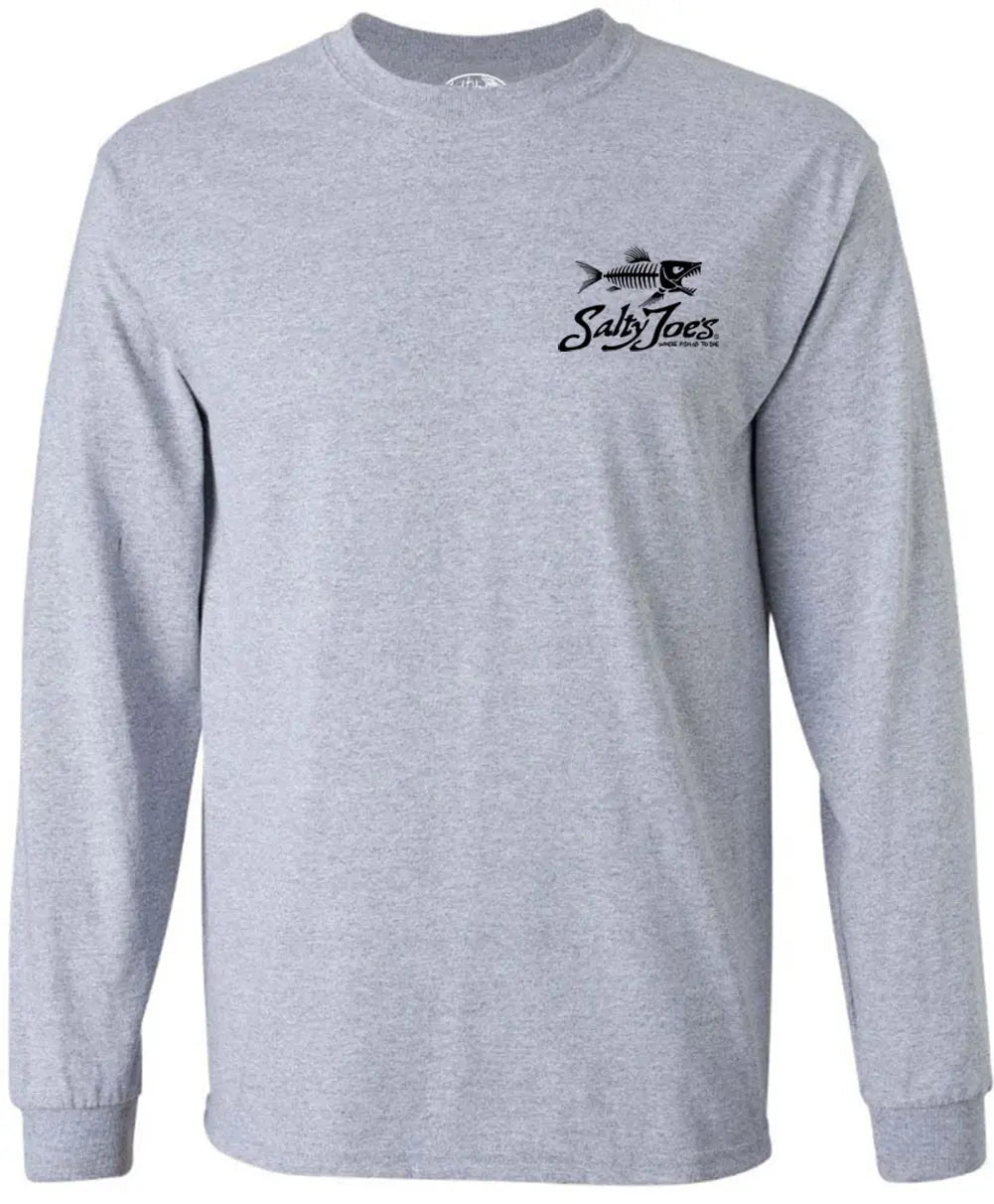 Salty Joe's Skeleton Fish Long Sleeve Tee