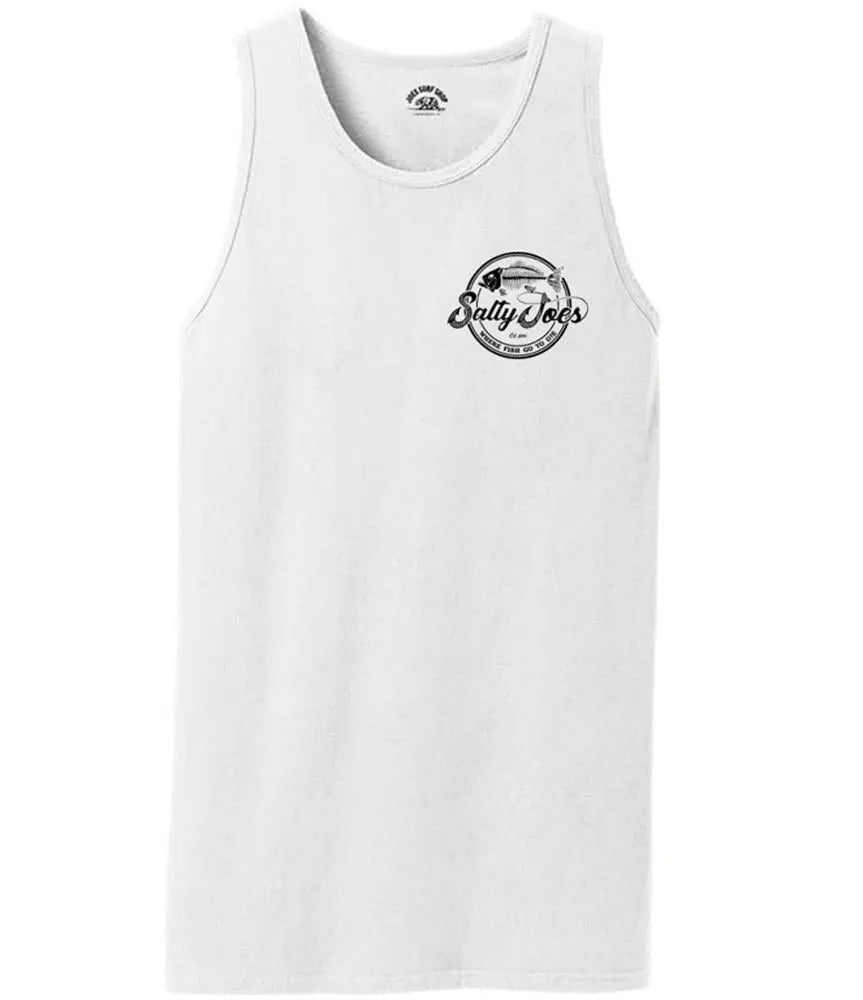 Salty Joe's Skeleton Hook Beach Wash® Garment-Dyed Tank Top