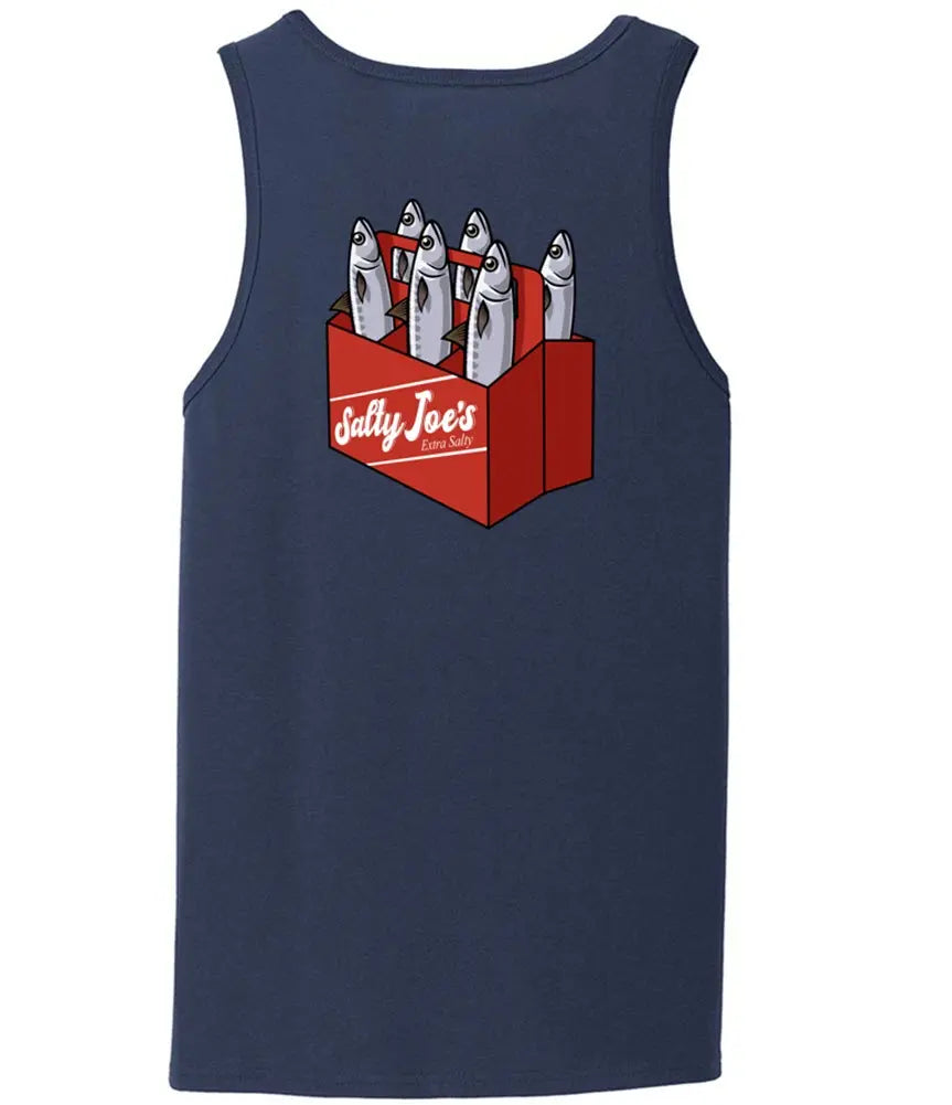 Salty Joe's "Extra Salty" 6 Pack Fishing Tank Top