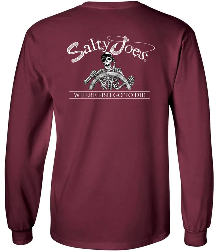 Salty Joe's Back From The Depths Long Sleeve Fishing T Shirt