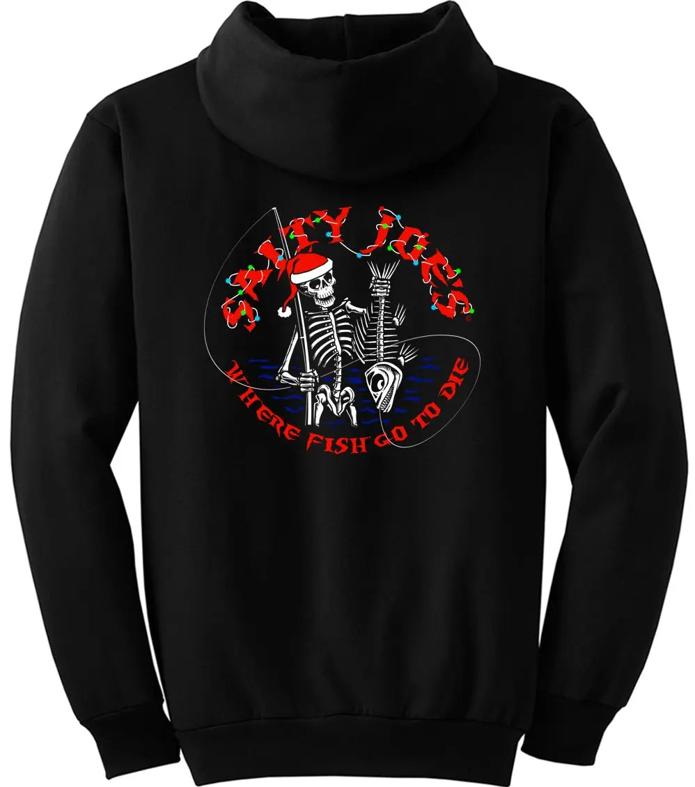 Salty Joe's Christmas Dinner Fishing Hoodie