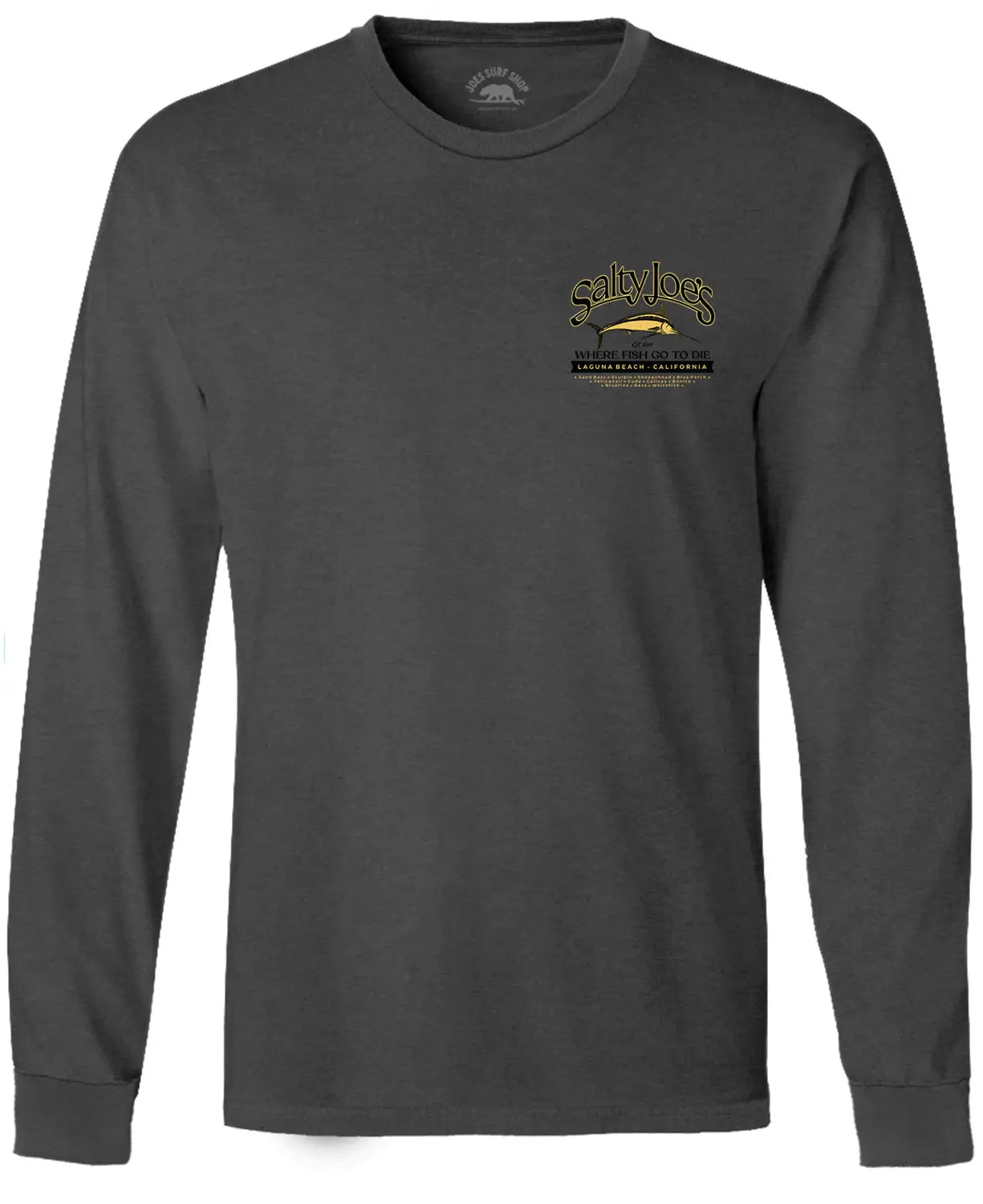 Salty Joe's Fish Count Beach Wash® Garment Dyed Long Sleeve Tee