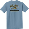 Salty Joe's Fish Count Logo Beach Wash® Garment Dyed Tee