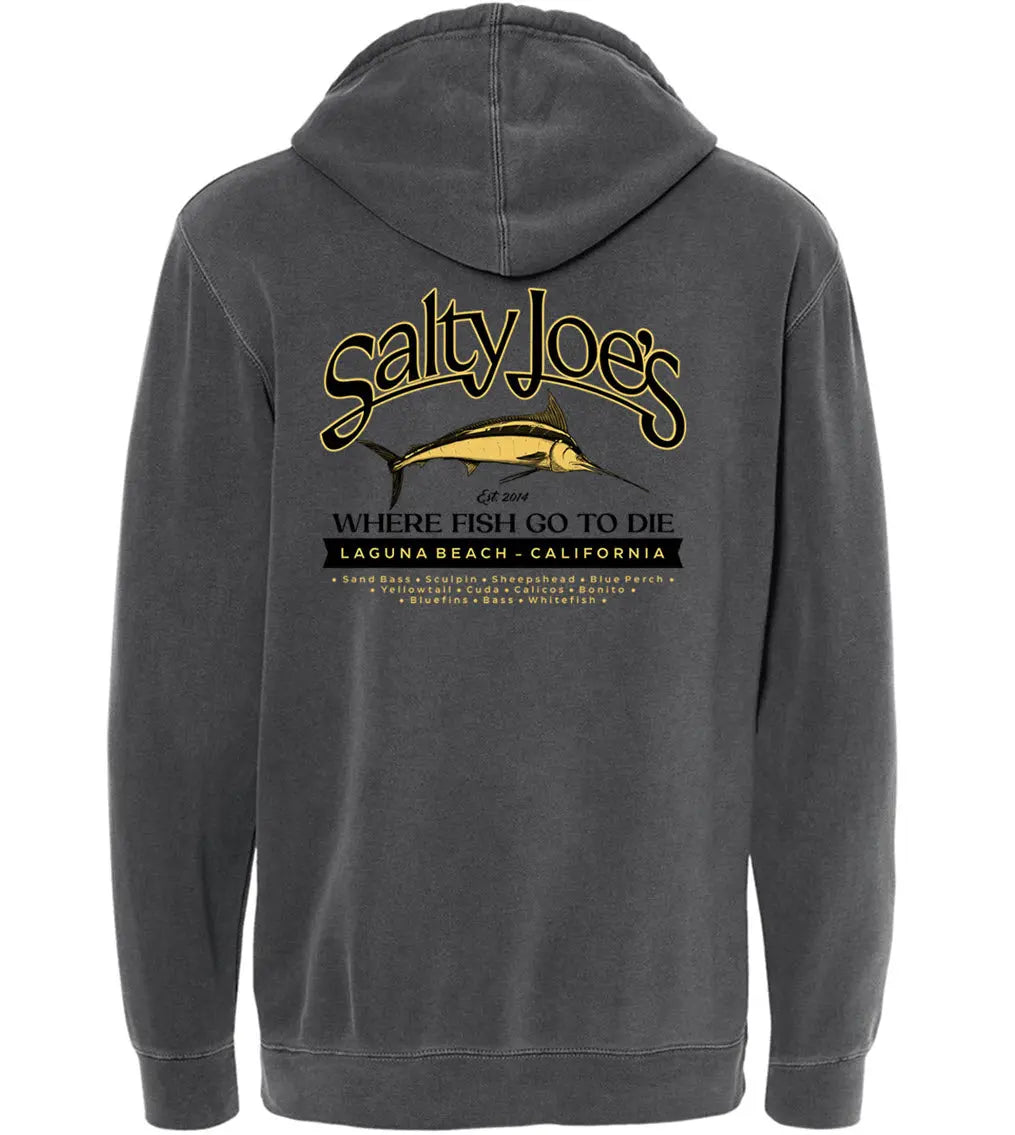 Salty Joe's Fish Count Pigment-Dyed Hoodie