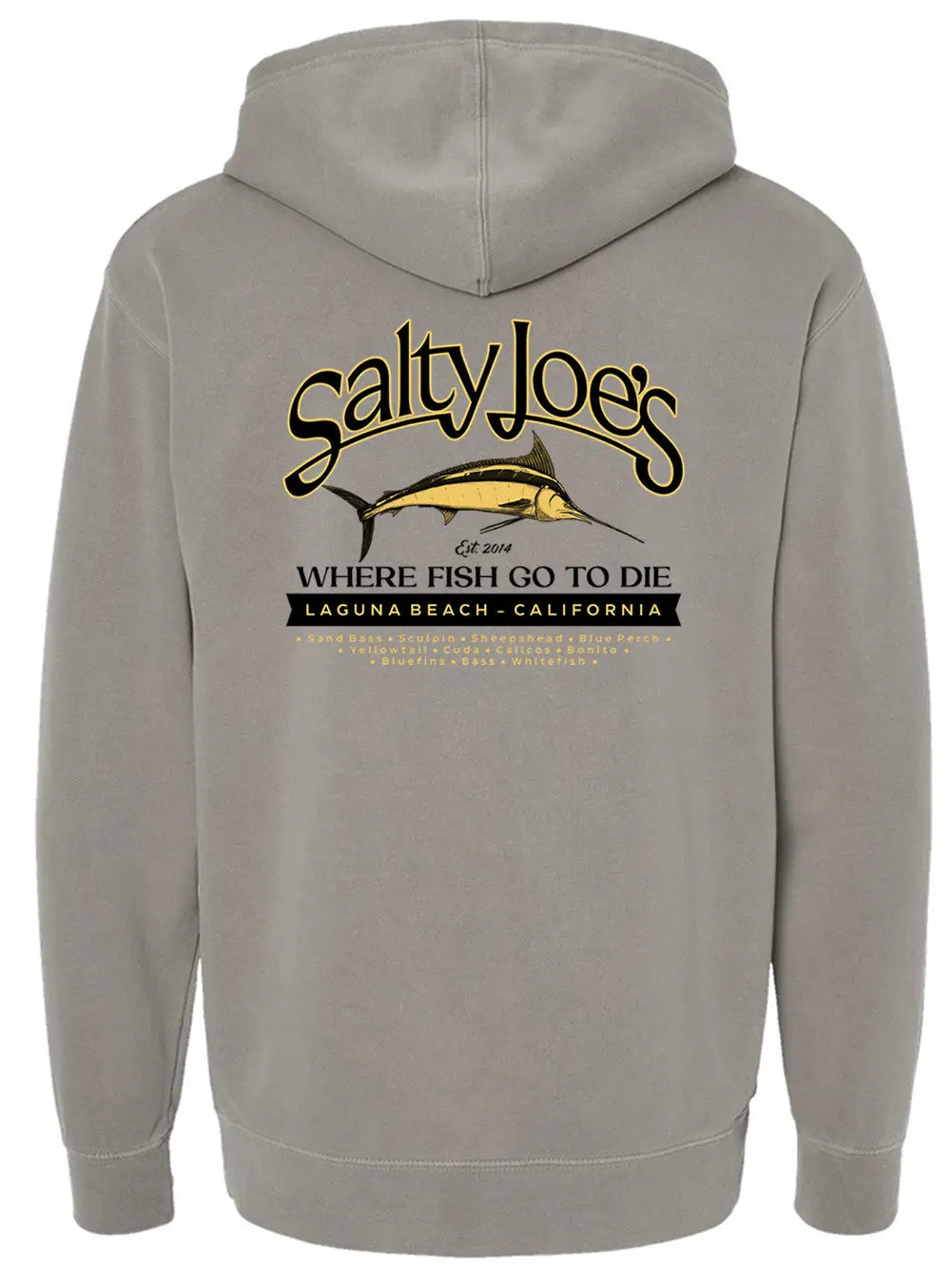 Salty Joe's Fish Count Pigment-Dyed Hoodie