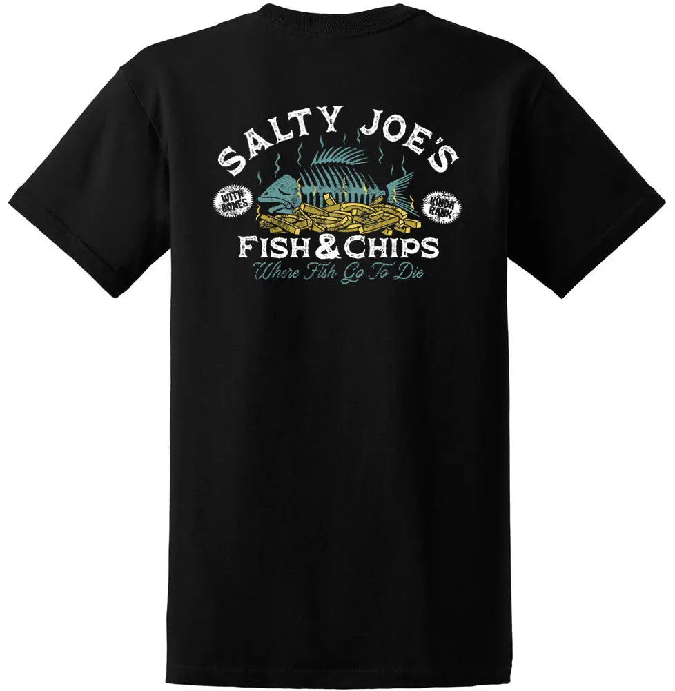 Salty Joe's Fish N' Chips Heavyweight Cotton Tee