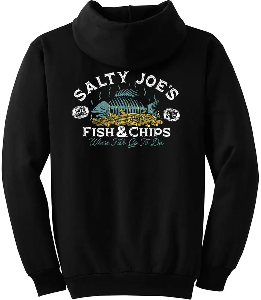 Salty Joe's Fish N' Chips Pullover Hoodie