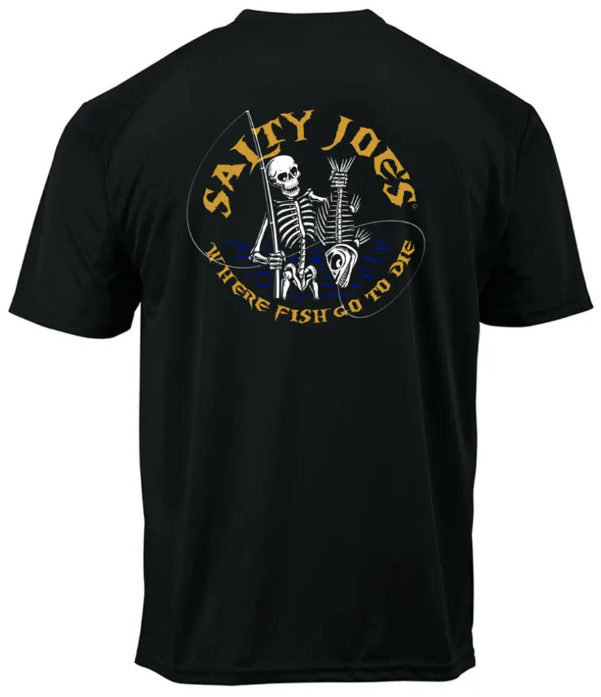 Salty Joe's Fishin' Bones Graphic Workout Tee