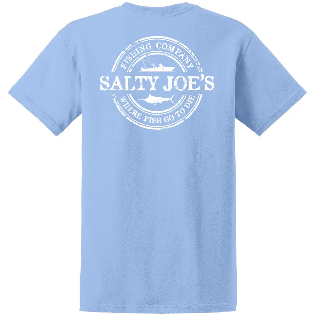 Fishing T Shirts | Salty Joe's Fishing Co. Tee 5X Large / Light Blue