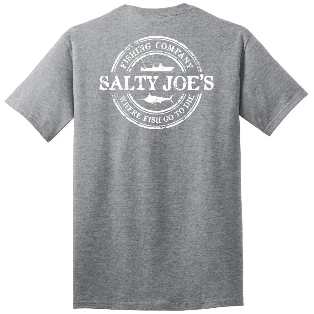 Fishing T Shirts | Salty Joe's Fishing Co. Tee 6X Large / Athletic Heather