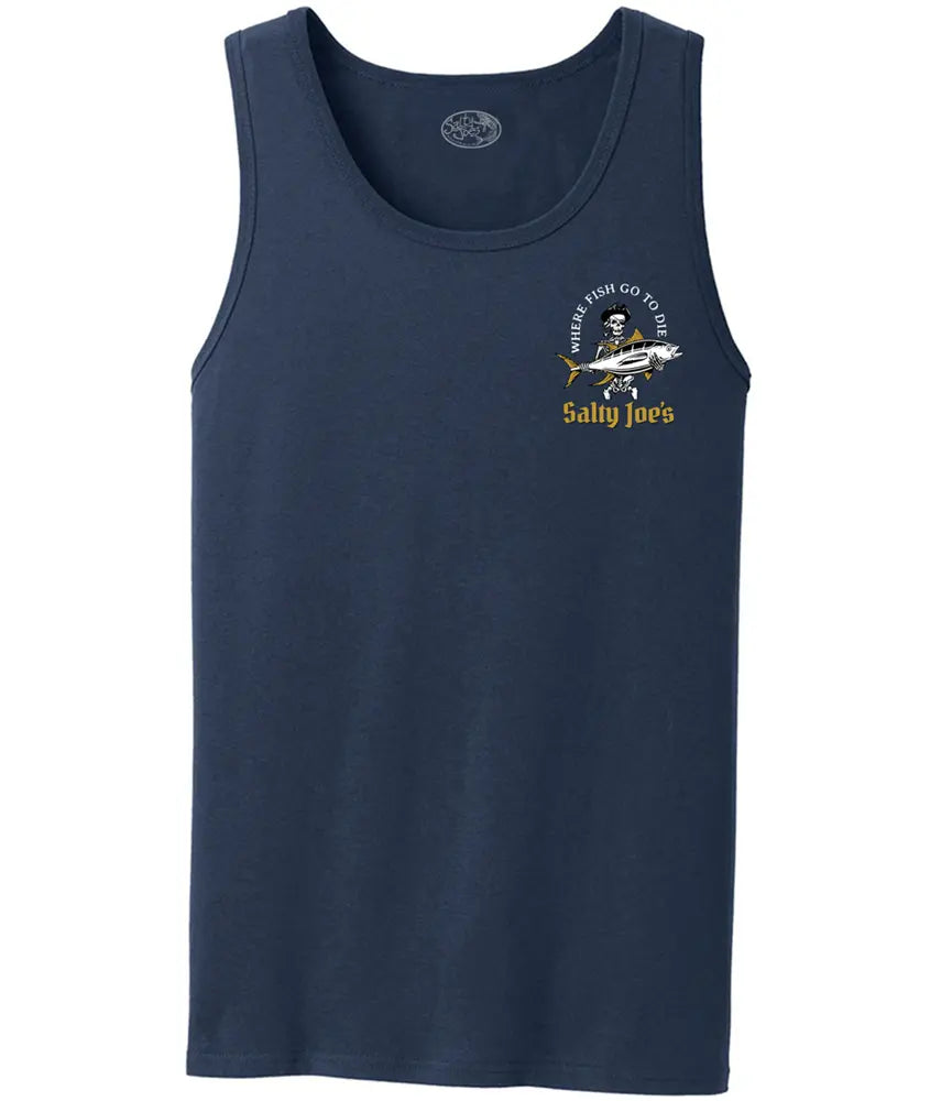 Salty Joe's Ol' Angler Fishing Tank Top