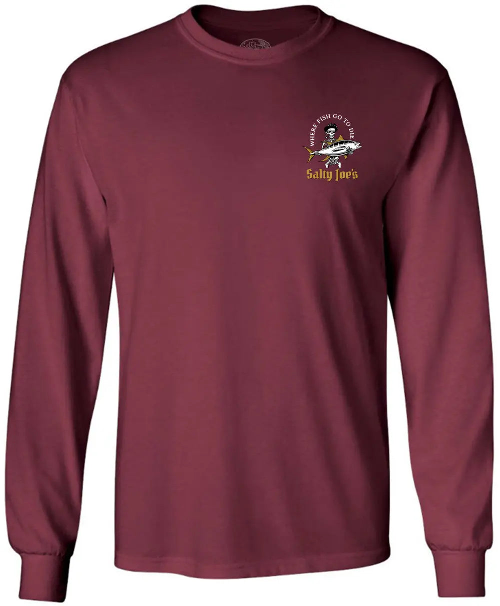 Salty Joe's Ol' Angler Long Sleeve Fishing T Shirt