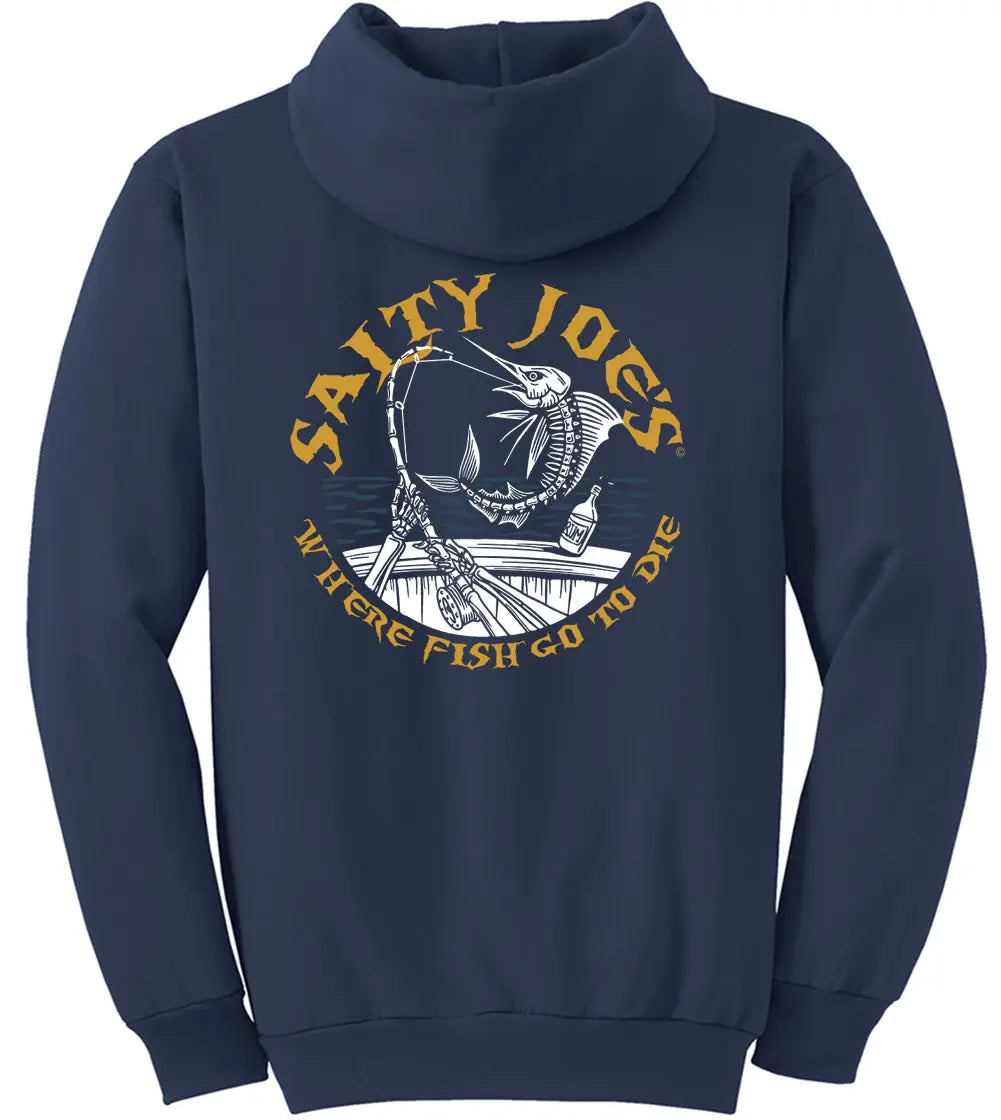 Salty Joe's Rum N' Bones Fishing Hoodie