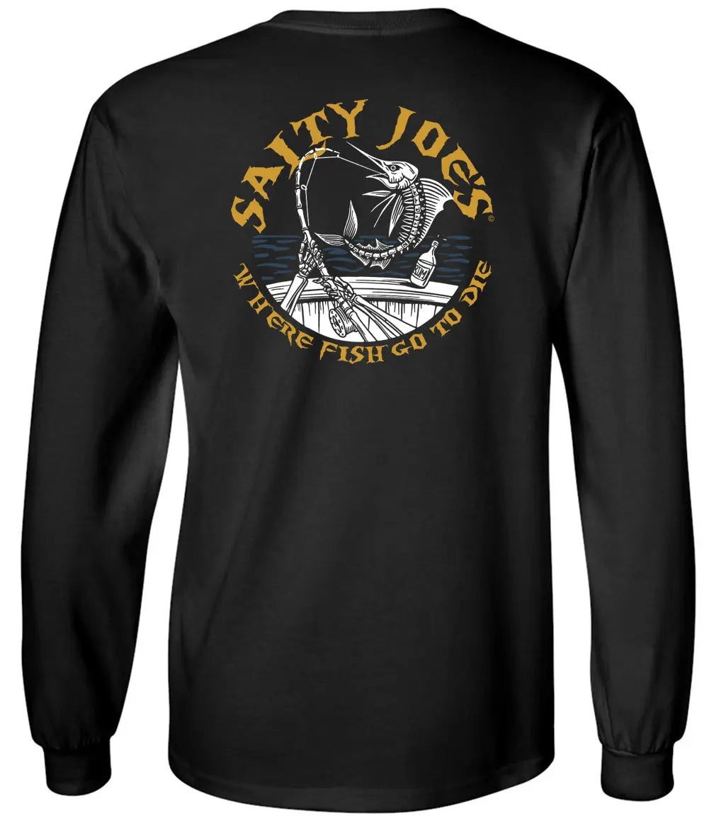 Salty Joe's Rum N' Bones Long Sleeve Fishing Shirt