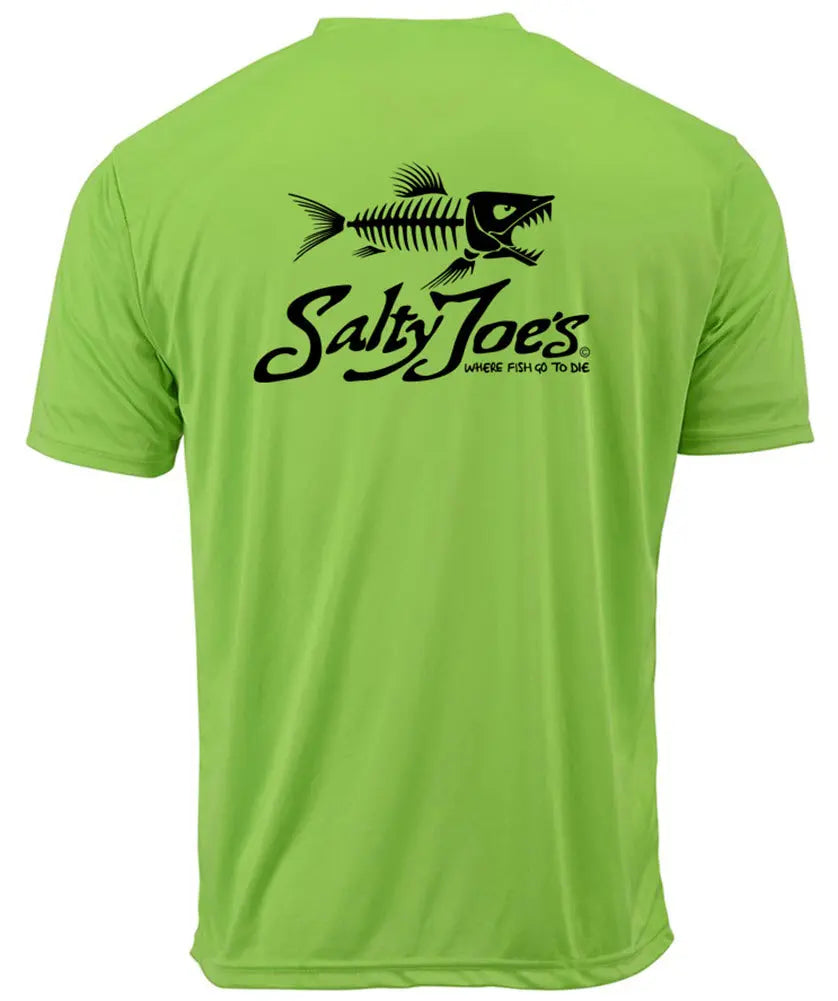 Salty Joe's Skeleton Fish Graphic Workout Tee