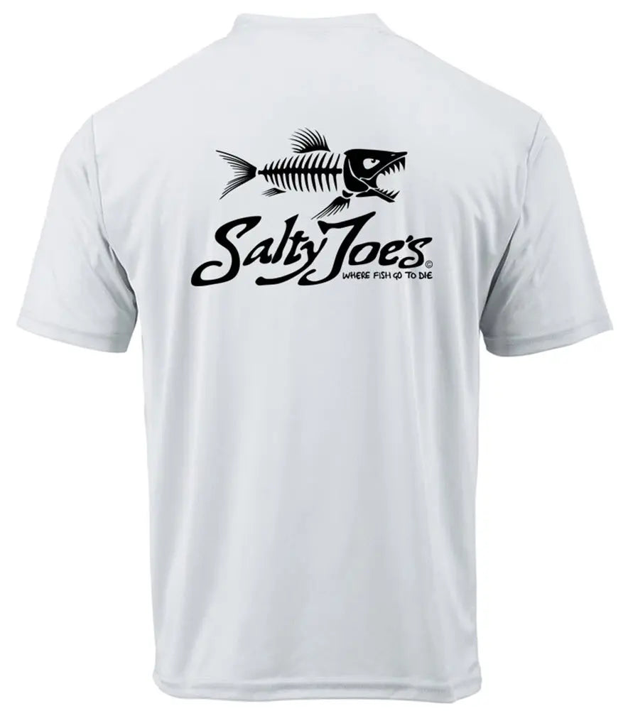 Salty Joe's Skeleton Fish Graphic Workout Tee