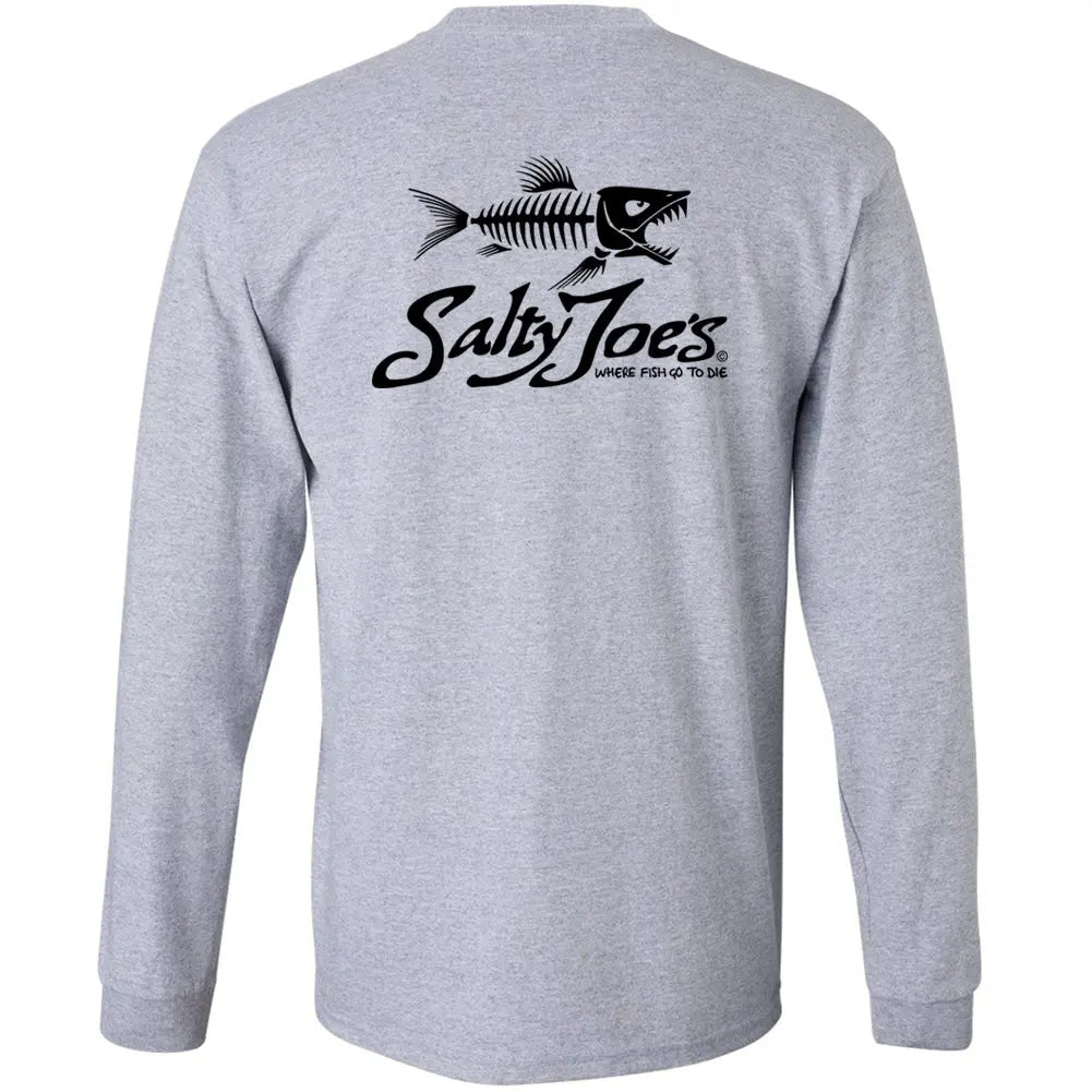 Fishing Shirt - Short Sleeve Skele Fish (Black)