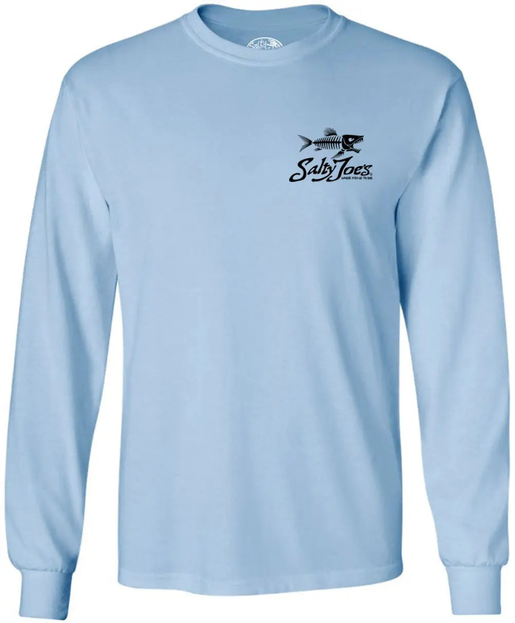 Salty Joe's Skeleton Fish Long Sleeve Tee