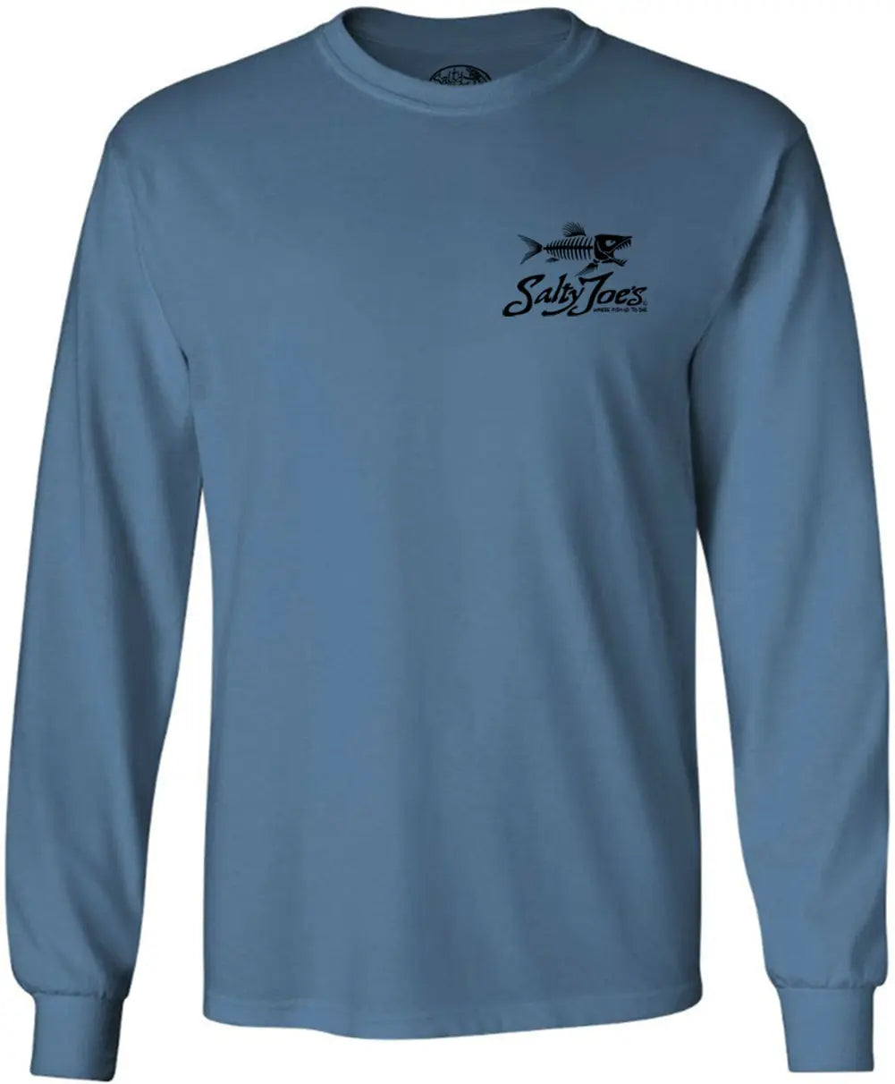 Salty Joe's Skeleton Fish Long Sleeve Tee