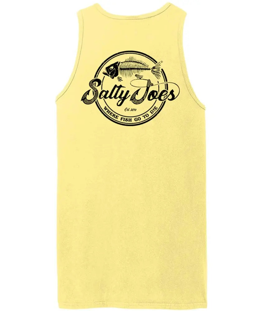 Salty Joe's Skeleton Hook Beach Wash® Garment-Dyed Tank Top