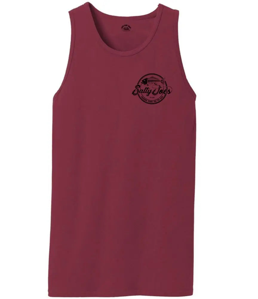 Salty Joe's Skeleton Hook Beach Wash® Garment-Dyed Tank Top