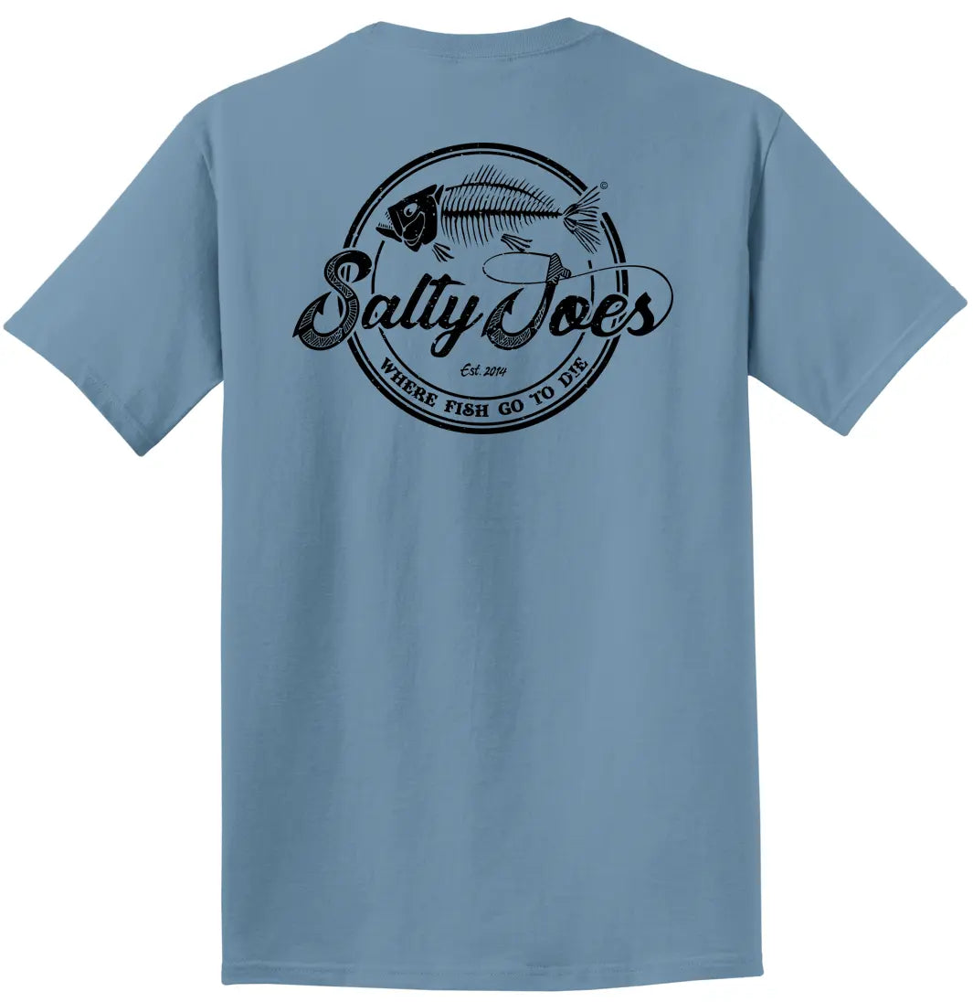 Salty Joe's Skeleton Hook Beach Wash® Garment Dyed Tee