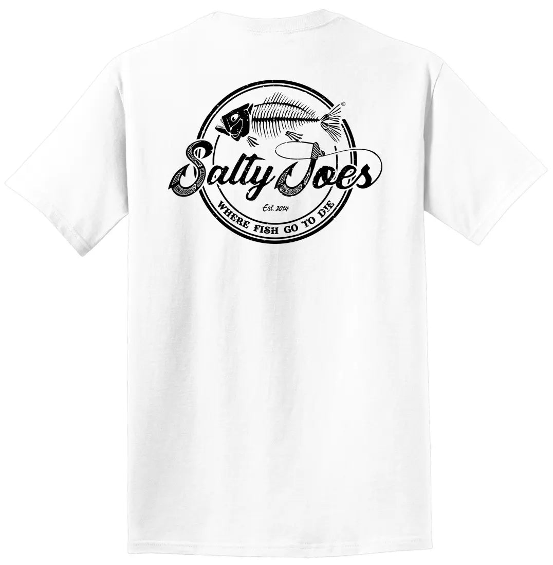 Salty Joe's Skeleton Hook Beach Wash® Garment Dyed Tee