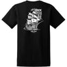 Salty Joe's Skeleton Ship Fishing T Shirt