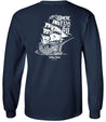 Salty Joe's Skeleton Ship Long Sleeve Tee