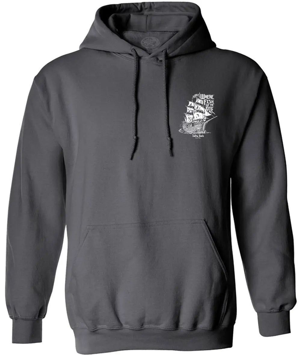 Salty Joe's Skeleton Ship Pullover Hoodie