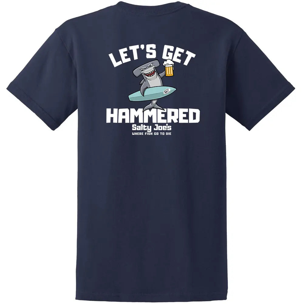 Salty Joe's Let's Get Hammered Shirt | Our Best-selling Tee x Large / Brown